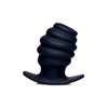 Xr Brands HIVE Small Silicone Tunnel Plug - Ribbed, Hollow, Anatomical Shape