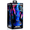 Mėlyna XR Brands Kraken Silicone Model Mėlyna - Textured Fantasy Shape, Large Base