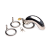 Xr Brands Master Series Forged Captor Steel Chastity Device with 3 Adjustable Rings