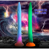 XR Brands Makara Silicone Snake Glow-in-the-Dark Model 40cm Multicolor