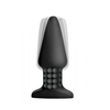 XR Brands Model R Intimate Plug with Rotating Beads, Juodas, Silicone