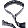 XR Brands Padded Thigh Strap &amp; Adjustable Wrist Cuffs Set, Juodas