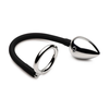 XR Brands Tug and Plug Dual Ring with Aluminum Plug - Adjustable System