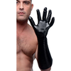 XR Brands Pleasure Fister Juodas Textured Glove 39cm TPR Universal