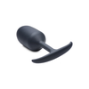 XR Brands Heavy Hitter Weighted Silicone Plug Extra Large Juodas