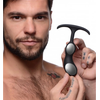 XR Brands Weighted Silicone Anal Plug Small Ergonomic Design Juodas