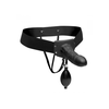 XR Brands Pumper Inflatable Hollow Strap-On System Silicone Juodas