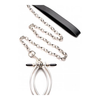 XR Brands Pussy Tugger Adjustable Intimate Clamp with PU Handle 848518046796