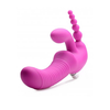 Xr Brands Regal Rider Triple Vibrating Silicone Intimate System - Strapless, Juodas