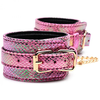 XR Brands Captive Cobra Rožinė Snake Print Bondage Set, Adjustable PU
