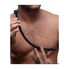XR Brands Master Series Silicone Sounding Device Screw-On Luxury Juodas