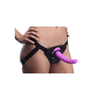 Xr Brands Navigator Silicone Curved Model with Adjustable Harness, Violetinė, 18 cm