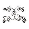 Xr Brands Master Series Leather Bed Restraint System - Adjustable Juodas Set