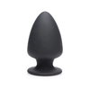 XR Brands Squeezable Intimate Plug Small Thermo-Reactive Juodas
