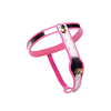 Rožinė XR Brands Rožinė Stainless Steel Adjustable Chastity Belt for Women