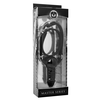 XR Brands Suppressor Silicone Gag with Adjustable Straps Juodas