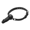 XR Brands Suppressor Silicone Gag with Adjustable Straps Juodas