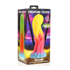 Xr Brands Creature Cocks Tenta Glow Silicone Tentacle Model - Glow-in-the-Dark, 22 cm