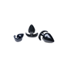 Xr Brands Triple Spades 3-Piece Anal Plug Set Silicone Juodas Graduated Sizes