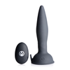 XR Brands Turbo Ass-Spinner Silicone Plug Remote Control Juodas