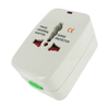 XR Brands Travel Universal Adapteris 4-in-1 Worldwide Plug Baltas ABS