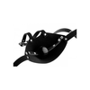 Xr Brands Master Series Ball Gag Adjustable Head Harness - Juodas, Removable Gag