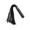 XR Brands Vibra-Lasher Silicone Vibrating Flogger Juodas 3 Modes