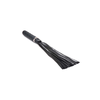 XR Brands Vibra-Lasher Silicone Vibrating Flogger Juodas 3 Modes