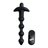 Xr Brands BANG Silicone Intimate Bead System with Remote Control, Atsparus vandeniui, Juodas