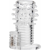 Xr Brands Master Series Vibrating TPR Intimate Sleeve Clear 3.5in