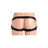 XR Brands Double-G Deluxe Vibrating Strap-On System Violetinė Set