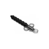 Xr Brands CleanStream XL Silicone Lubricant Applicator with Beaded Shaft, Juodas