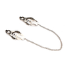 Xr Brands Primal Spiked Clover Adjustable Nipple Clamp Set, Nickel-Free Metal, 30cm Chain
