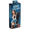 You2Toys Juodas Giant Latex Balloon pripučiamas dildo