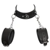 ZADO Collar Odinė apykaklė ir antrankiai