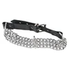 ZADO Leder Halsfessel Kette