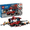 LEGO® City F1® remonto punktas, mechanikai ir Ferrari automobilis (60443)
