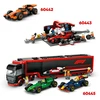 LEGO® City F1® „Williams Racing“ ir „Haas“ F1® lenktyniniai automobiliai (60464)