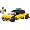 „LEGO® City“ geltonasis taksi, automobilio modelio rinkinys su 2 minifigūrėlėmis, 60487