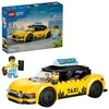 „LEGO® City“ geltonasis taksi, automobilio modelio rinkinys su 2 minifigūrėlėmis, 60487
