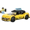 „LEGO® City“ geltonasis taksi, automobilio modelio rinkinys su 2 minifigūrėlėmis, 60487