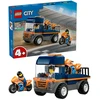 „LEGO® City“ motociklų transporteris, žaislas ir 2 minifigūrėlės, 60491