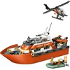 „LEGO® City“ pakrantės gelbėtojų kateris ir sraigtasparnis, žaidimo rinkinys, 60504