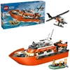 „LEGO® City“ pakrantės gelbėtojų kateris ir sraigtasparnis, žaidimo rinkinys, 60504