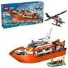 „LEGO® City“ pakrantės gelbėtojų kateris ir sraigtasparnis, žaidimo rinkinys, 60504