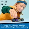 „LEGO® City“ patobulintas automobilis, lenktyninio automobilio konstravimo žaislas ir minifigūrėlė, 60485