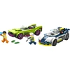 LEGO® City Policijos automobilis ir galingo automobilio gaudynės 60415