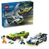 LEGO® City Policijos automobilis ir galingo automobilio gaudynės 60415