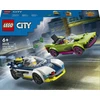LEGO® City Policijos automobilis ir galingo automobilio gaudynės 60415