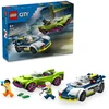 LEGO® City Policijos automobilis ir galingo automobilio gaudynės 60415